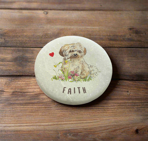 Havanese Fawn Marble Memorial